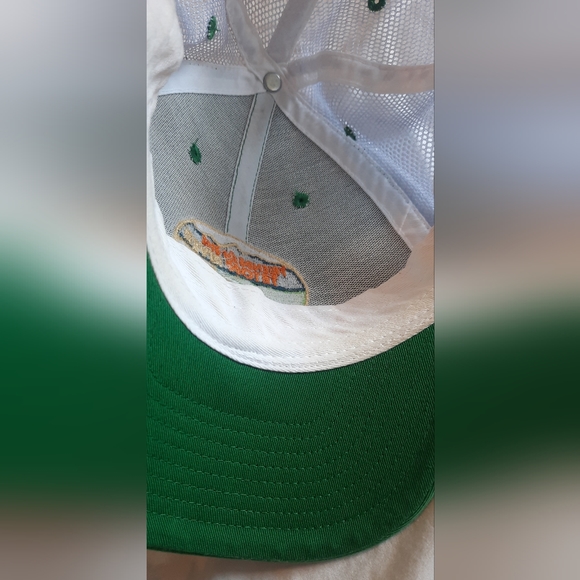 Trucker Cap Hat, 'Friends of the Teton River', Adjustable, Green and White - Picture 4 of 5